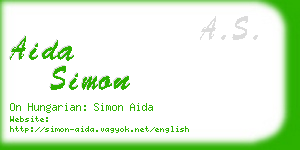 aida simon business card